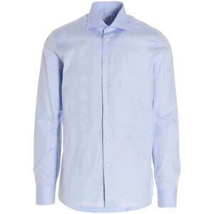 BORRIELLO Men's Classic Fit Dress Shirt Men BLUE Shirts